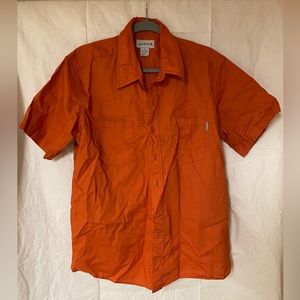 Women’s Carhartt Shirt - L - Orange 100% Cotton